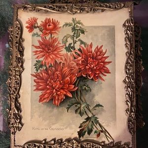 Antique 3panel Fold Out Mirror